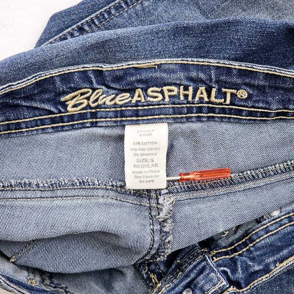 Blue Asphalt Jeans Junior Jegging Women Small Denim Distressed - Picture 4 of 8